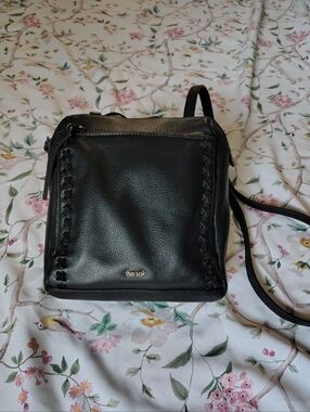 The Sak Black Pebbled Leather Backpack/Crossbody